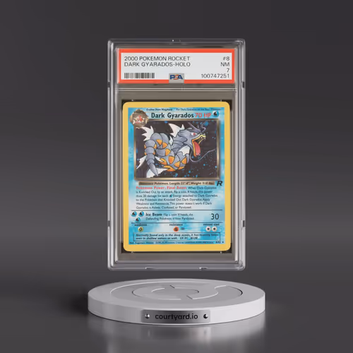 2000 Pokémon Rocket #8 Dark Gyarados - Holo (PSA 7 NM)