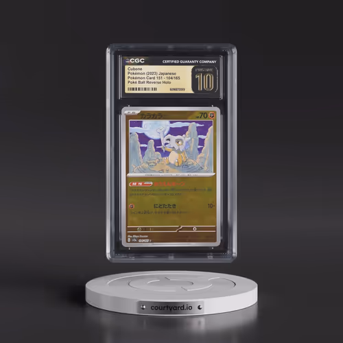 2023 Pokémon Card 151 #104/165 Cubone - Reverse Holo Poké Ball (CGC 10 PRISTINE)