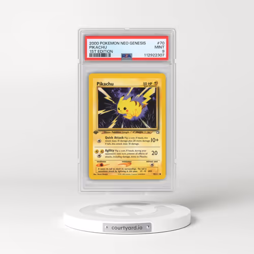 2000 Pokémon Neo Genesis #70 Pikachu - 1st Edition (PSA 9 MINT)