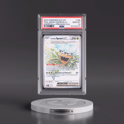 2024 Pokémon Svp EN-SV Black Star Promo #166 Teal Mask Ogerpon EX - Holo Ogerpon EX Premium Collecti