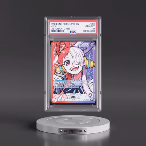 2024 One Piece OP06-Wings of the Captain #001 Uta - Alternate Art (PSA 10 GEM MINT)