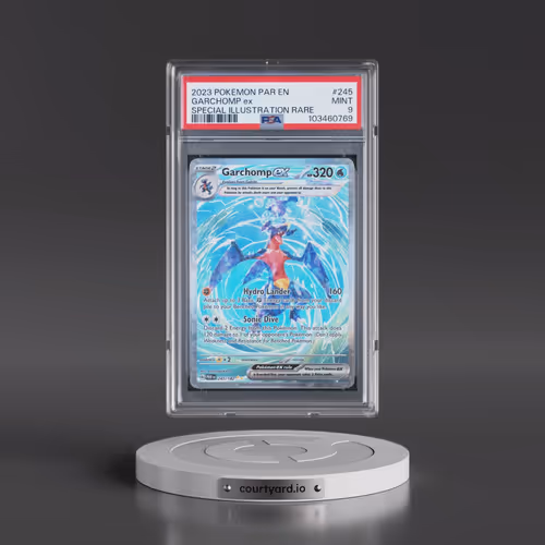 2023 Pokémon Par EN-Paradox Rift #245 Garchomp EX - Holo Special Illustration Rare (PSA 9 MINT)