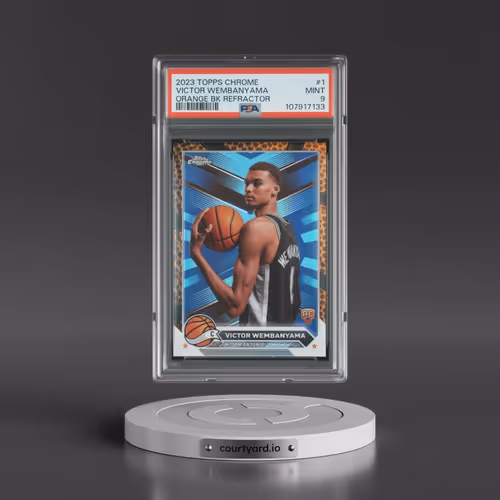 2023 Topps Chrome #1 Victor Wembanyama - Orange Basketball Refractor (PSA 9 MINT)