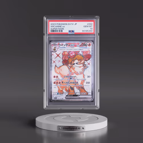 2023 Pokémon Sv1v-Violet EX #092 Arcanine EX - Holo Super Rare (PSA 10 GEM MINT)
