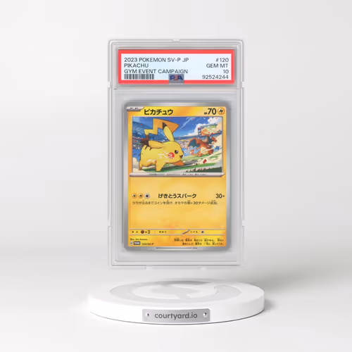 2023 Pokémon SV-P Promo #120 Pikachu - Gym Event Campaign (PSA 10 GEM MINT)