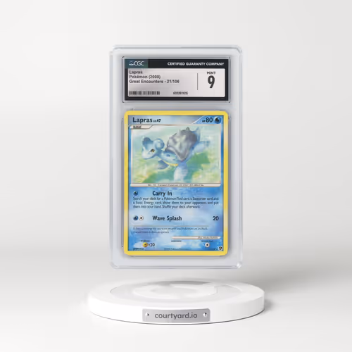 2008 Great Encounters #21/106 Lapras (CGC 9 MINT)