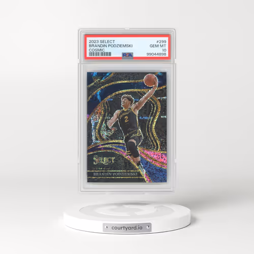 2023 Panini Select #299 Brandin Podziemski - Cosmic (PSA 10 GEM MINT)