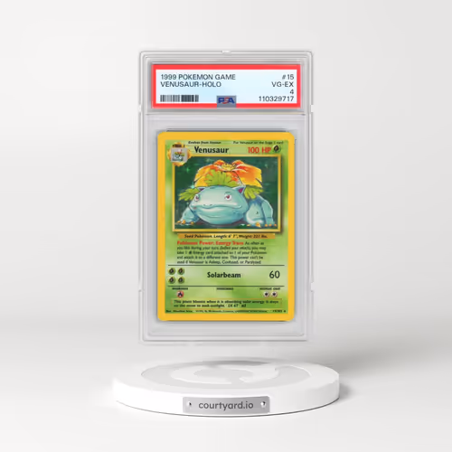 1999 Pokémon Game #15 Venusaur - Holo (PSA 4 VG-EX)