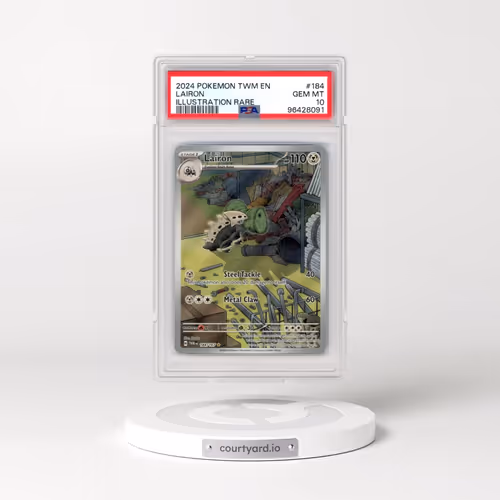 2024 Pokémon Twm EN-Twilight Masquerade #184 Lairon - Illustration Rare (PSA 10 GEM MINT)