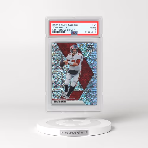 2020 Panini Mosaic #135 Tom Brady - No Huddle Silver (PSA 9 MINT)