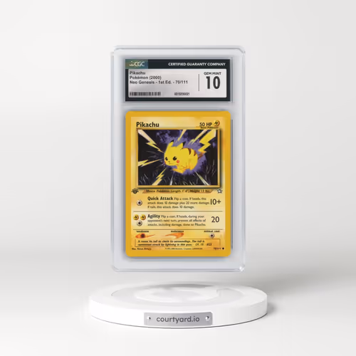 2000 Neo Genesis #70/111 Pikachu - 1st Edition (CGC 10 GEM MINT)