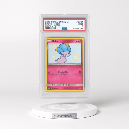 2019 Pokémon Sun & Moon Hidden Fates #SV34 Ralts - Holo (PSA 9 MINT)