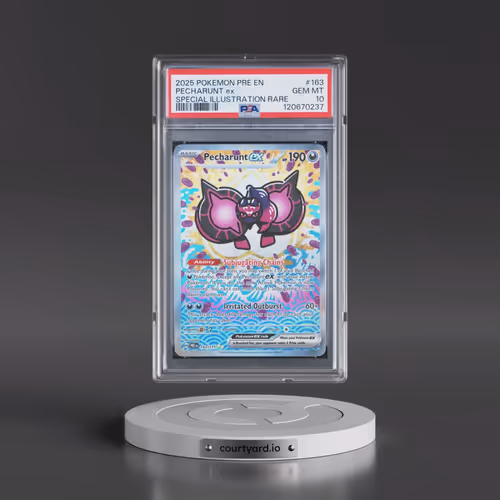 2025 Pokémon Pre EN-Prismatic Evolutions #163 Pecharunt EX - Holo Special Illustration Rare (PSA 10