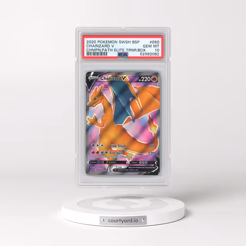 2020 Pokémon Swsh Black Star Promo #050 Charizard V - Holo Champion's Path Elite Trainer Box (PSA 10