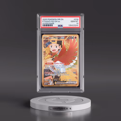 2025 Pokémon Dri EN-Destined Rivals #239 Ethan's HO-Oh EX - Holo Hyper Rare (PSA 10 GEM MINT)