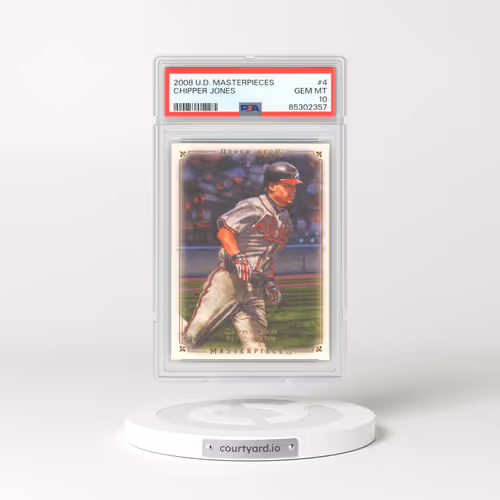 2008 Upper Deck Masterpieces #4 Chipper Jones (PSA 10 GEM MINT)