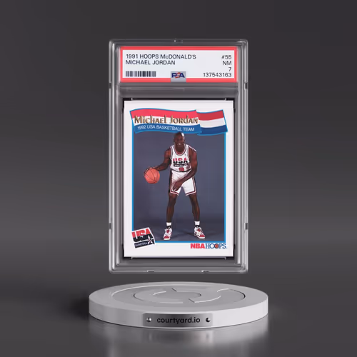 1991 Hoops McDonald's #55 Michael Jordan (PSA 7 NM)