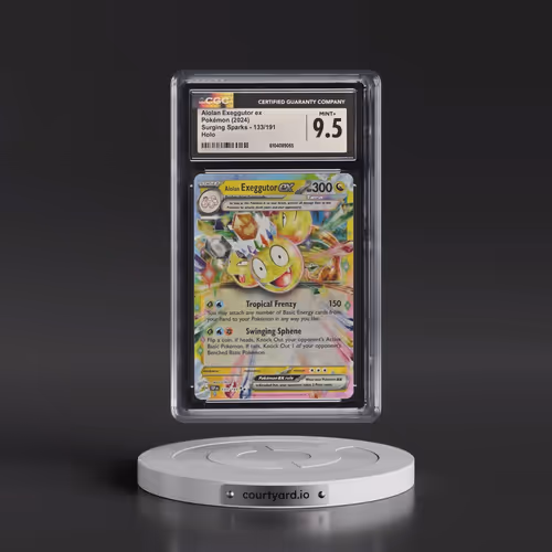 2024 Pokémon Ssp EN-Surging Sparks #133 Alolan Exeggutor EX - Holo (CGC 9.5 MINT+)