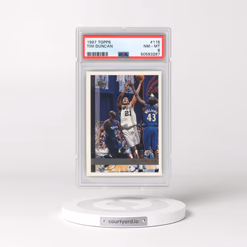 1997 Topps #115 Tim Duncan (PSA 8 NM-MT)