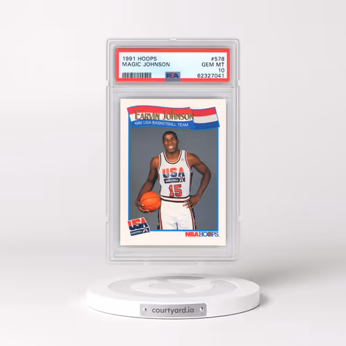 1991 Hoops #578 Magic Johnson (PSA 10 GEM MINT)