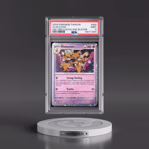 2024 Pokémon Twm EN-Twilight Masquerade #082 Alakazam - Surging Sparks Premium Checklane Blisters (P