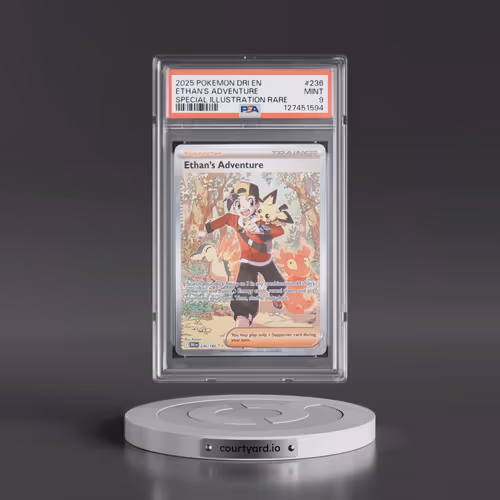2025 Pokémon Dri EN-Destined Rivals #236 Ethan's Adventure - Special Illustration Rare (PSA 9 MINT)