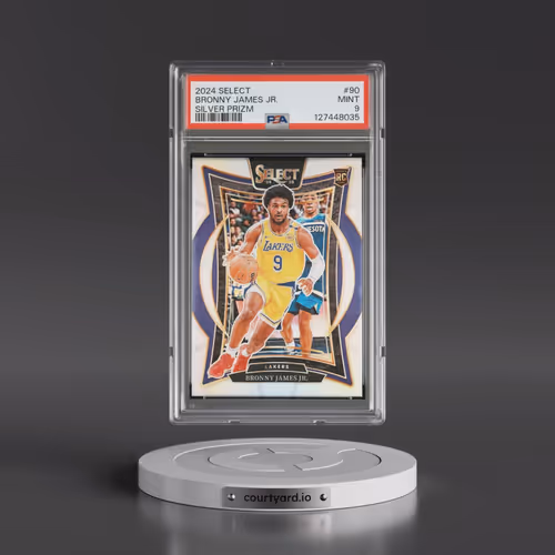 2024 Panini Select #90 Bronny James Jr. - Silver Prizm (PSA 9 MINT)