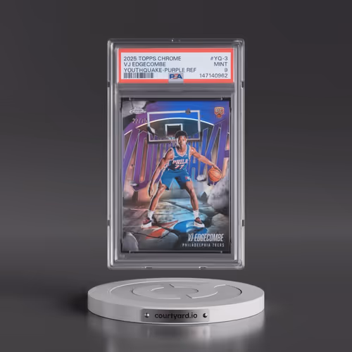 2025 Topps Chrome Youthquake #YQ-3 VJ Edgecombe - Purple Refractor (PSA 9 MINT)