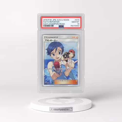 2018 Pokémon Sun & Moon Strength Expansion Pack Champion Road #074 TV Reporter - Full Art (PSA 10 GE