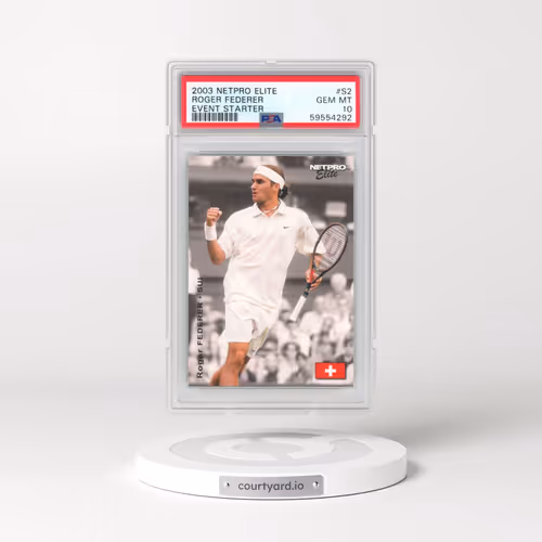 2003 Netpro Elite #S2 Roger Federer - Event Starter (PSA 10 GEM MINT)