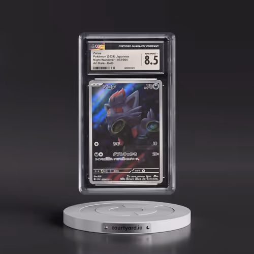 2024 Pokémon Sv6a-Night Wanderer #072 Zorua - Art Rare (CGC 8.5 NM-MT+)