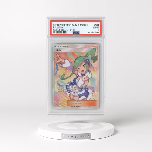 2018 Pokémon Sun & Moon Celestial Storm #164 Lisia - Full Art (PSA 9 MINT)