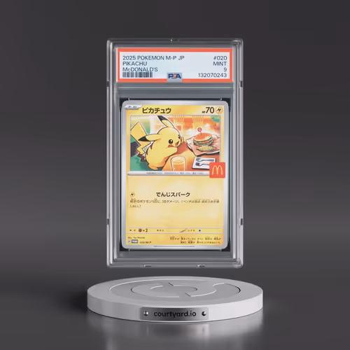 2025 Pokémon M-P Promo #020 Pikachu - McDonald's (PSA 9 MINT)
