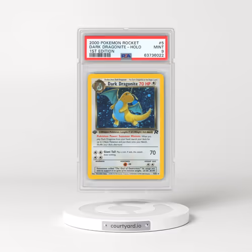 2000 Pokémon Rocket #5 Dark Dragonite - 1st Edition Holo (PSA 9 MINT)