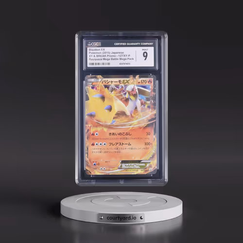 2013 XY & XY BREAK Promo #127/XY-P Blaziken EX - Holo Rayquaza Mega Battle Mega Pack (CGC 9 MINT)