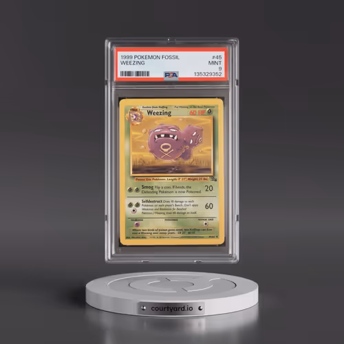 1999 Pokémon Fossil #45 Weezing (PSA 9 MINT)