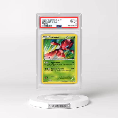 2013 Pokémon Black & White Promo #BW99 Genesect - Holo (PSA 8 NM-MT)