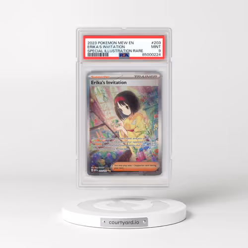 2023 Pokémon Mew EN-151 #203 Erika's Invitation - Special Illustration Rare (PSA 9 MINT)