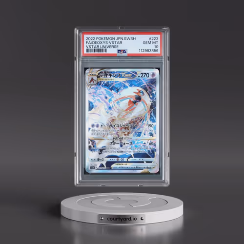 2022 Pokémon Sword & Shield Vstar Universe #223 Deoxys Vstar - Full Art (PSA 10 GEM MINT)