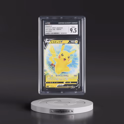 2021 Start Deck 100 #129/414 Pikachu V - Non Holo (CGC 9.5 MINT+)