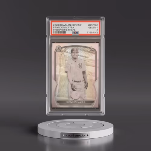 2023 Bowman Chrome Prospects #BCP188 Brandon Mayea - Pearl Refractor (PSA 10 GEM MINT)