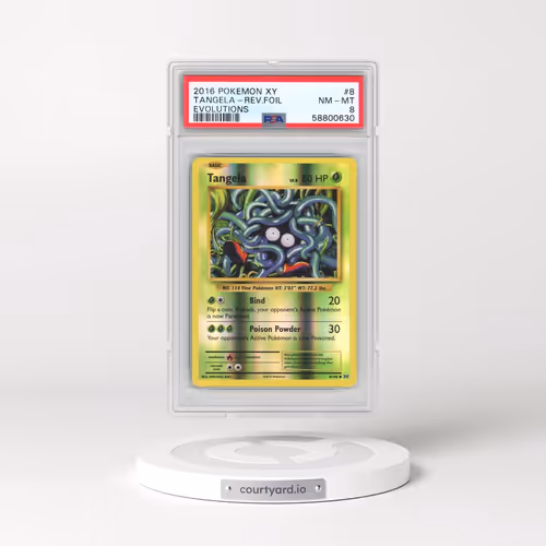 2016 Pokémon XY Evolutions #8 Tangela - Reverse Foil (PSA 8 NM-MT)