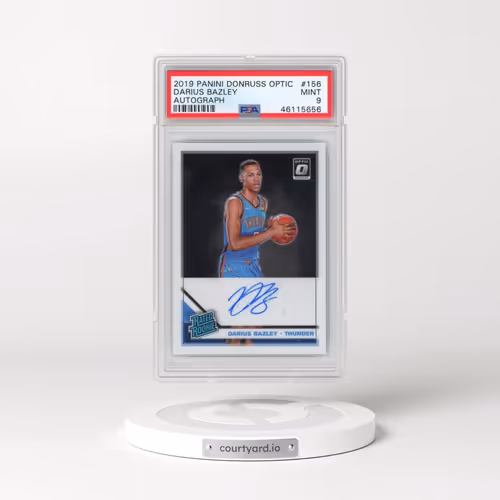 2019 Panini Donruss Optic #156 Darius Bazley - Autograph (PSA 9 MINT)