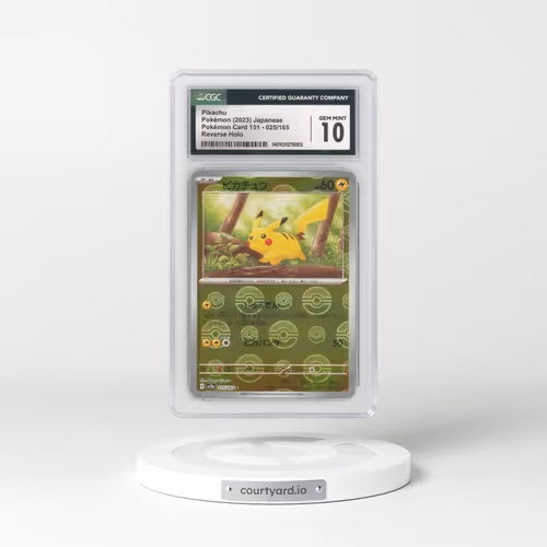 2023 Japanese Pokémon 151 #25 Pikachu - Holo Poke Ball Reverse Holo (CGC 10 GEM MINT)