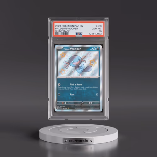 2024 Pokémon Paf EN-Paldean Fates #180 Paldean Wooper - Shiny Rare (PSA 10 GEM MINT)