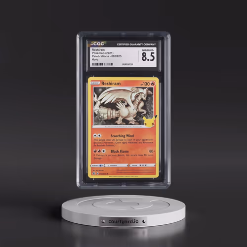 2021 Celebrations #002/025 Reshiram - Holo (CGC 8.5 NM-MT+)