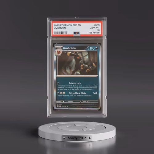 2025 Pokémon Pre EN-Prismatic Evolutions #059 Umbreon (PSA 10 GEM MINT)