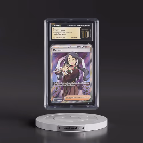 2024 Pokémon Ssp EN-Surging Sparks #231 Drasna - Ultra Rare (CGC 10 PRISTINE)