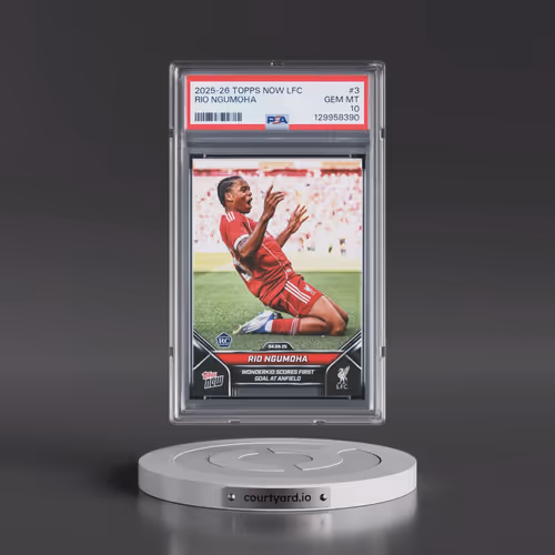 2025-2026 Topps Now Liverpool FC #3 Rio Ngumoha (PSA 10 GEM MINT)
