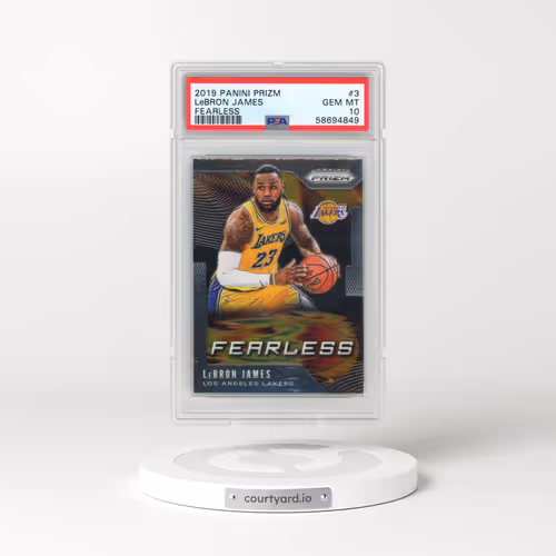 2019 Panini Prizm Fearless #3 LeBron James (PSA 10 GEM MINT)
